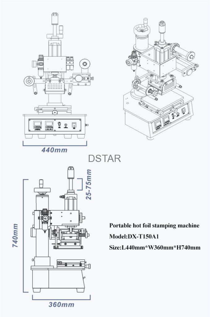 Hot foil stamping machine DX-T150A1 - Machines - 6