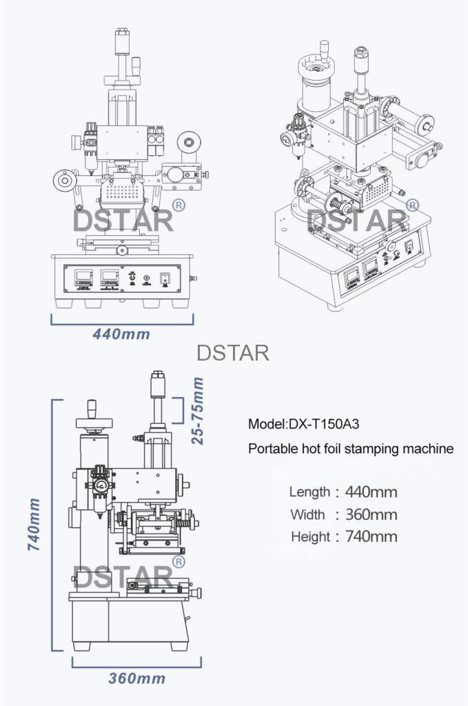 portable foil stamping machine DX-T150A3 - Machines - 2