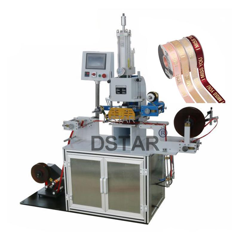 Textile ribbon automatic hot foil stamping machine in China