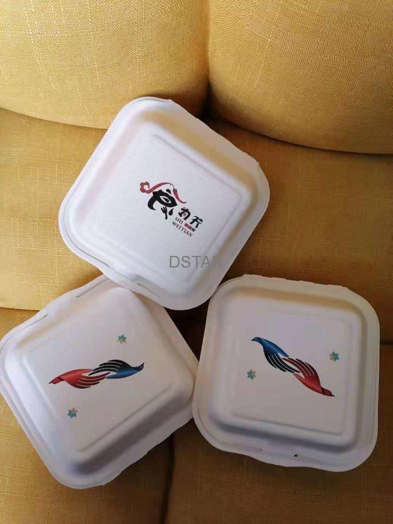 Automatic egg box printing machine - Applications - 3 food container printing machine
