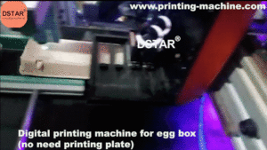 Automatic egg box printing machine
