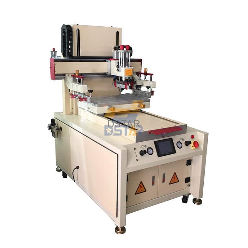 flat bed screen printer with sliding work table - Applications - 2