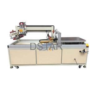 flat bed screen printer with sliding work table