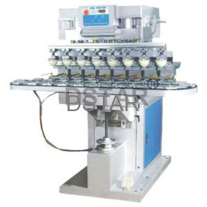 semi automatic 8 color pad printer machine with conveyor