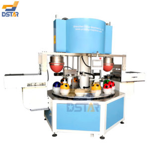 DX-B2C 2 color PVC toy ball pad printing machine