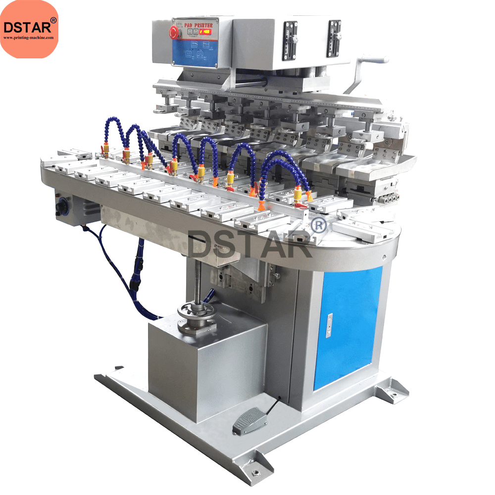 One Color Pad Printing Machine with Conveyer