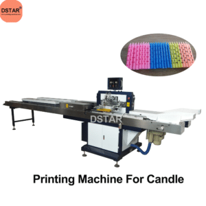 Automatic screen printing machine for birthday candles