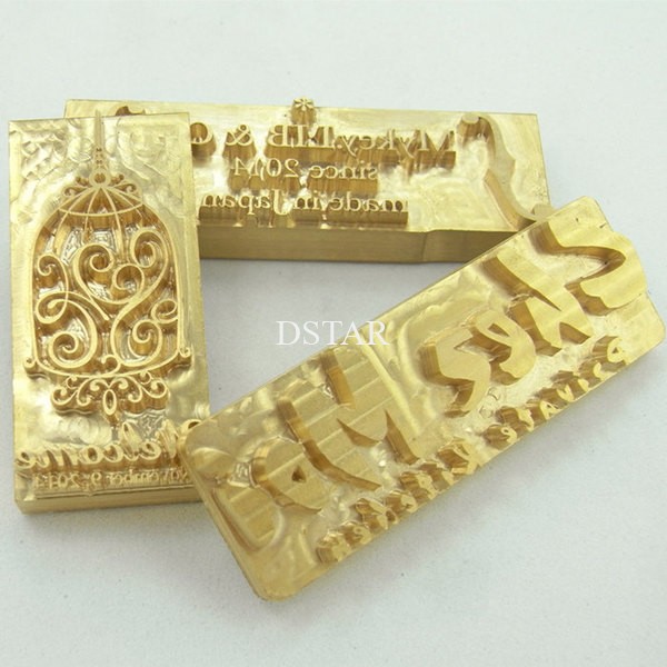 Box hot foil stamping machine - Applications - 7 brass mold