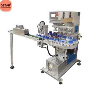 Toys pad printing machine with automatic unloading device