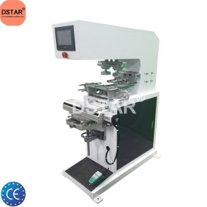 2 color pad printing machine with automatic pad cleaning