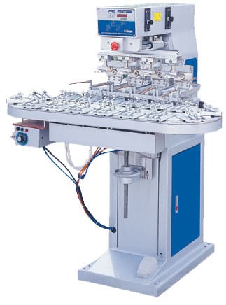 Pen clip 4 color pad printing machine from China